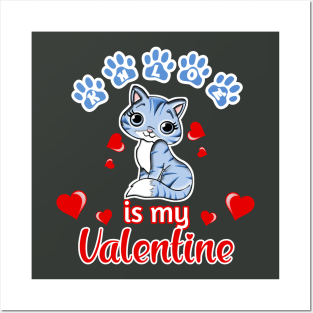 Khloe is My Valentine | Cat Lovers | Anti Valentine Posters and Art